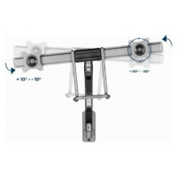 Gembird Monitora stiprinājums Gembird Desk Mounted Adjustable Wall 2-display Mounting Arm