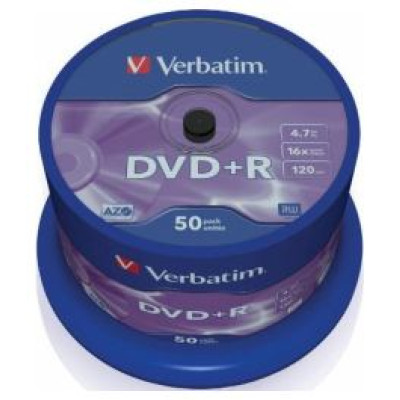 Verbatim Matricas DVD+R AZO Verbatim 4.7GB 16x 50 Pack Spindle