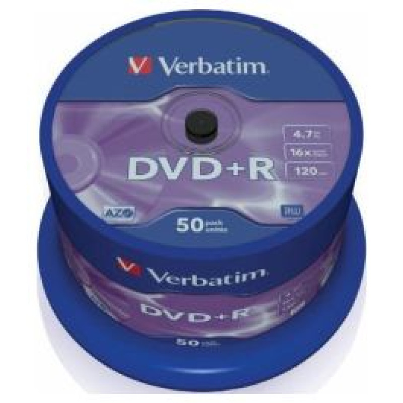 Verbatim Matricas DVD+R AZO Verbatim 4.7GB 16x 50 Pack Spindle