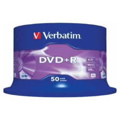 Verbatim Matricas DVD+R AZO Verbatim 4.7GB 16x 50 Pack Spindle