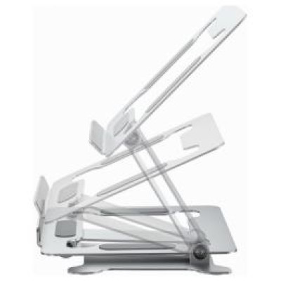 Gembird Klēpjdatora statīvs Gembird Height Adjustable Notebook Riser Stand Silver