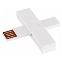 +ID ID kar&scaron;u lasītājs +ID eID/Smart Card White USB