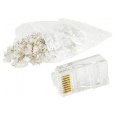 Gembird RJ45 8P8C LAN plug 6u gold plated 100 pcs