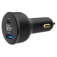 Gembird Auto lādētājs Gembird 2-port USB Car Fast Charger 65W Black