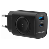 Gembird Lādētājs Gembird 2-in-1 Black 20W + Apple Watch