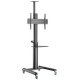 Gembird Monitora stiprinājums Gembird Aluminum TV Floor Stand  with Caster Wheels Black