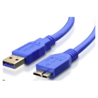 Brackton Kabelis Brackton USB-A Male - USB Micro B Male 0.5m Blue