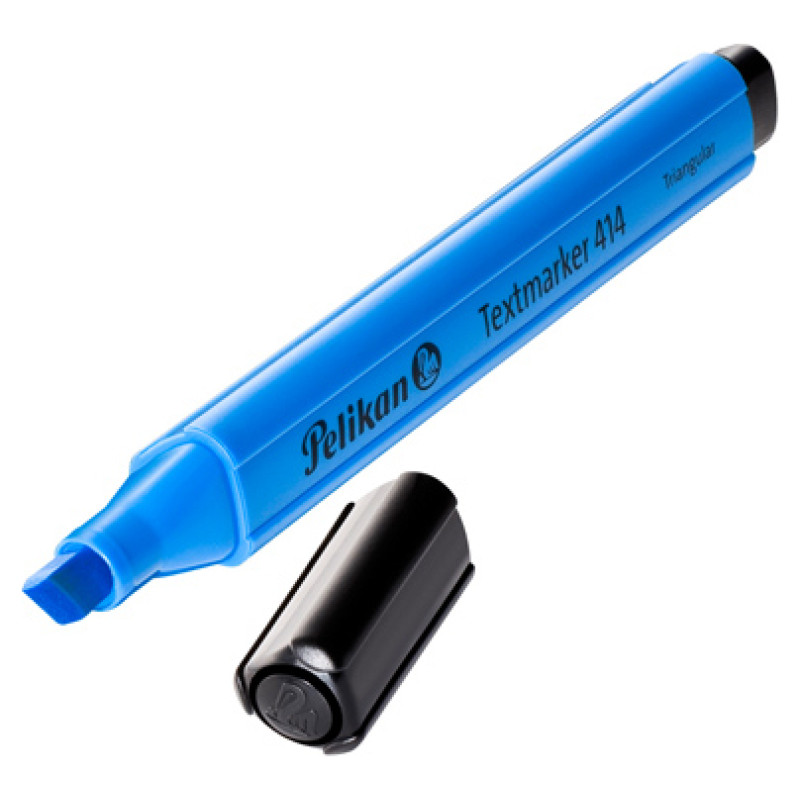 Pelikan Teksta Marķeris trīskantīgs 414 zils