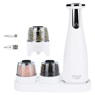 Adler AD 4449W Elektriskās gar&scaron;vielu dzirnaviņas - USB
