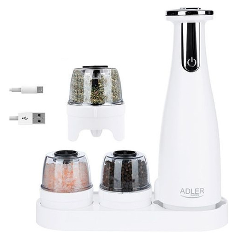Adler AD 4449W Elektriskās gar&scaron;vielu dzirnaviņas - USB