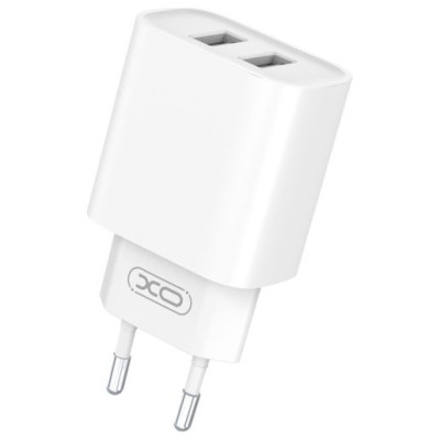 XO CE02C Mobilo telefonu lādētājs 2xUSB 2.1A