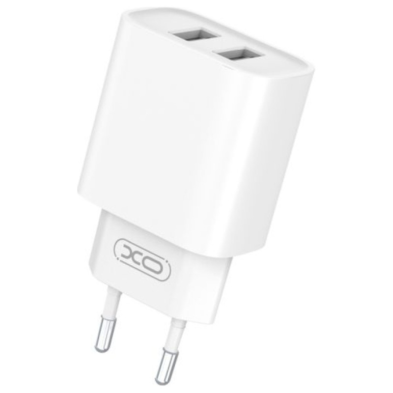 XO CE02C Mobilo telefonu lādētājs 2xUSB 2.1A