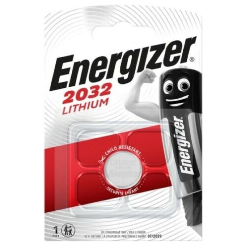 Energizer CR2032 BLISTERA IEPAKOJUMĀ 1GB.