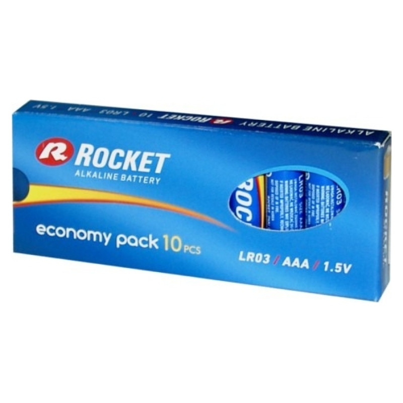Rocket LR03-10BB (AAA) ECO Pack Blistera iepakojumā 10gb.