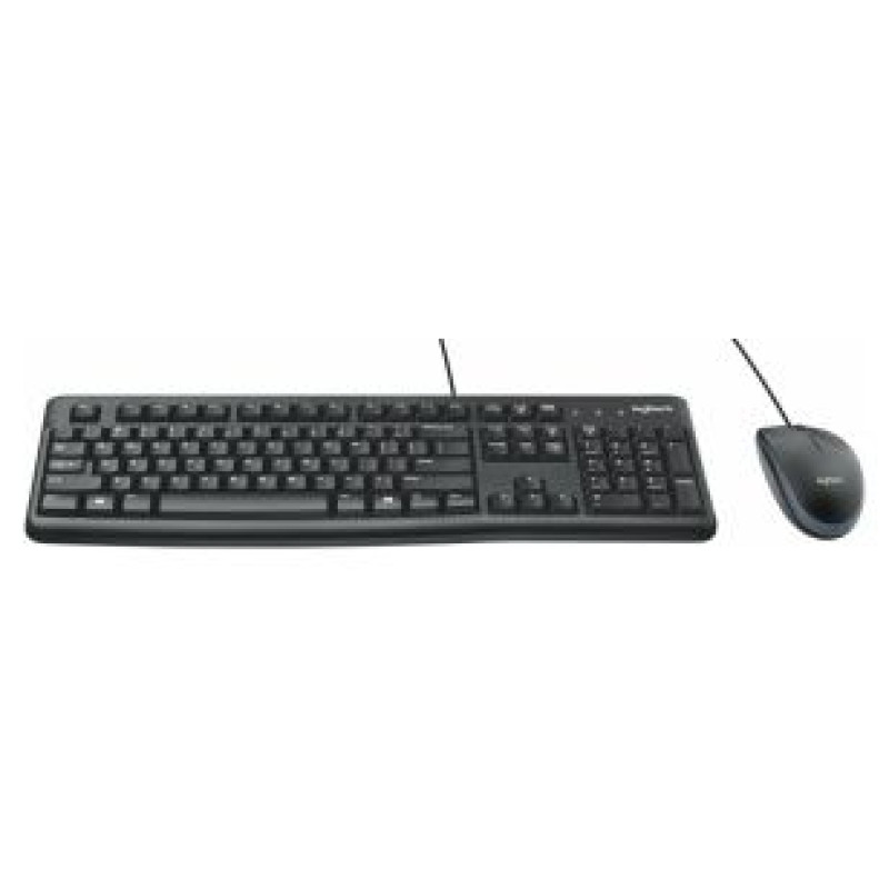 Logitech Klaviatūra + Pele Logitech Desktop MK120 USB