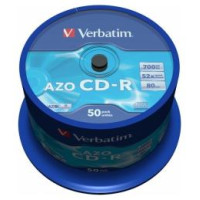 Verbatim Matricas CD-R AZO Verbatim 700MB 52x Crystal