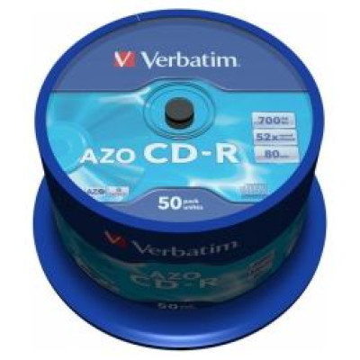 Verbatim Matricas CD-R AZO Verbatim 700MB 52x Crystal