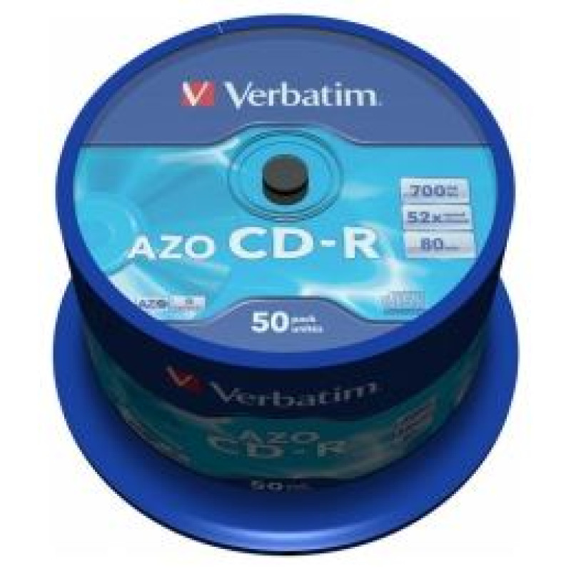 Verbatim Matricas CD-R AZO Verbatim 700MB 52x Crystal