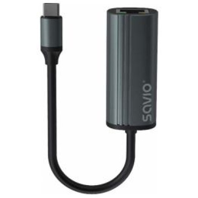 Savio Adapteris Savio USB-C 3.1 Gen 1 - RJ-45 Gigabit Ethernet