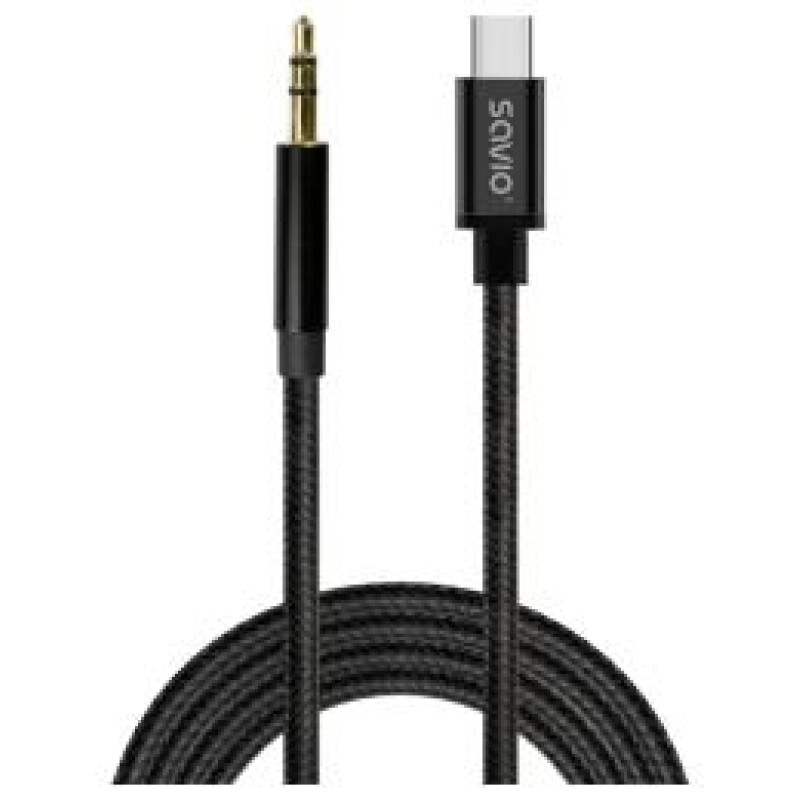 Savio Kabelis SAVIO USB-C &ndash; MiniJack 3.5 mm 1m