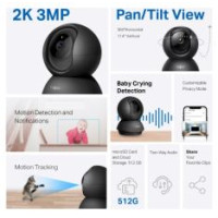 Tp-Link Novērošanas kamera TP-Link Tapo C211 Black