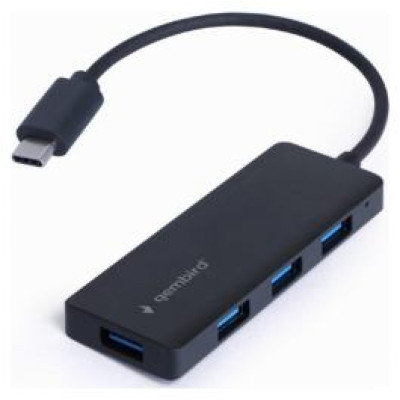 Gembird Hubs Gembird 4-port USB-C 4xUSB 3.1 (Gen 1) Black