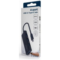 Gembird Hubs Gembird 4-port USB-C 4xUSB 3.1 (Gen 1) Black