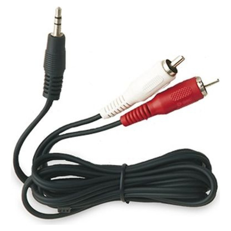 GSC (1949318) 3,5mm stereo spr/ 2RCA spraudņi 1.8m