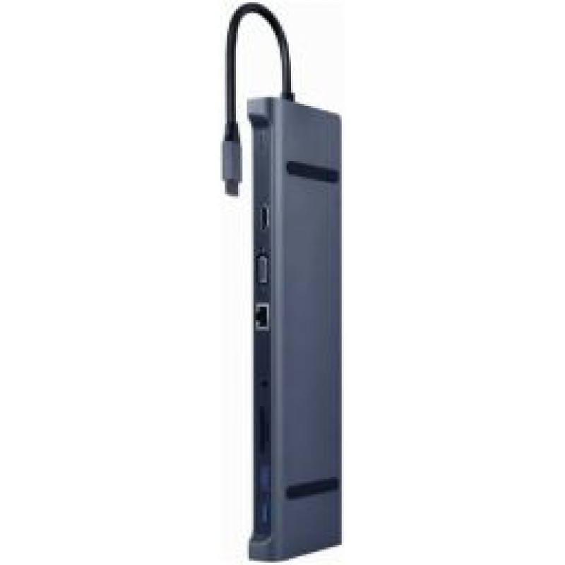 Gembird Dokstacija Gembird USB Type-C 10-in-1 Space Grey