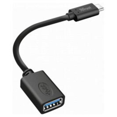 Trust Adapteris Trust Calyx USB-C to USB-A Black