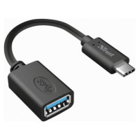 Trust Adapteris Trust Calyx USB-C to USB-A Black