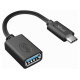 Trust Adapteris Trust Calyx USB-C to USB-A Black