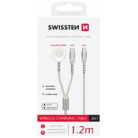 Swissten Lādētājs Swissten 2in1 Apple Watch + Type-C 1.2m
