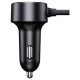 Baseus Lādētājs Baseus 1for2 Car 30W Black