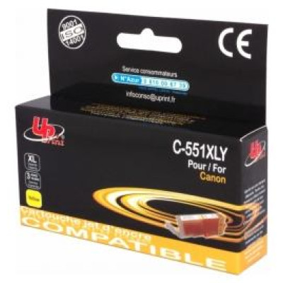 Uprint Tintes kārtridžs UPrint Canon CLI-551XLY Yellow