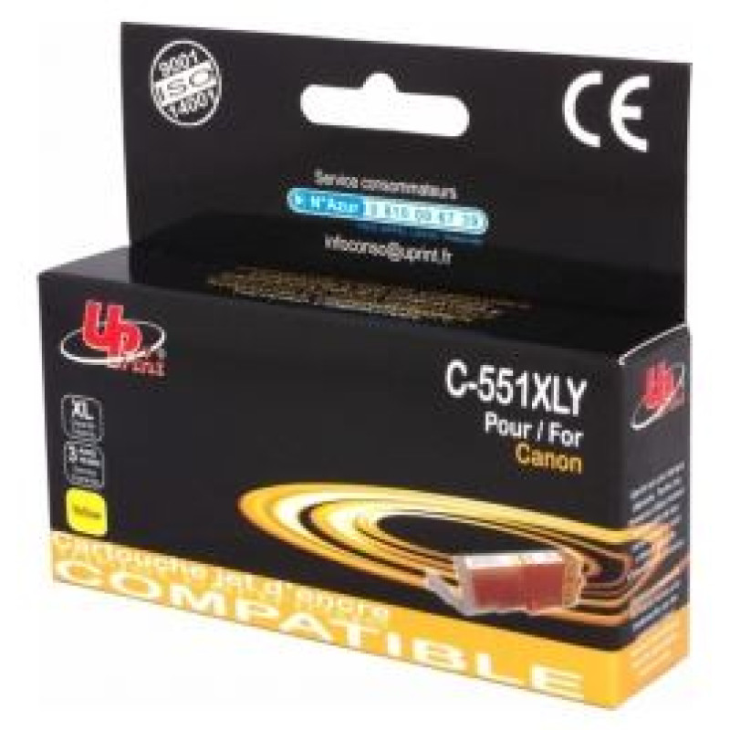 Uprint Tintes kārtridžs UPrint Canon CLI-551XLY Yellow