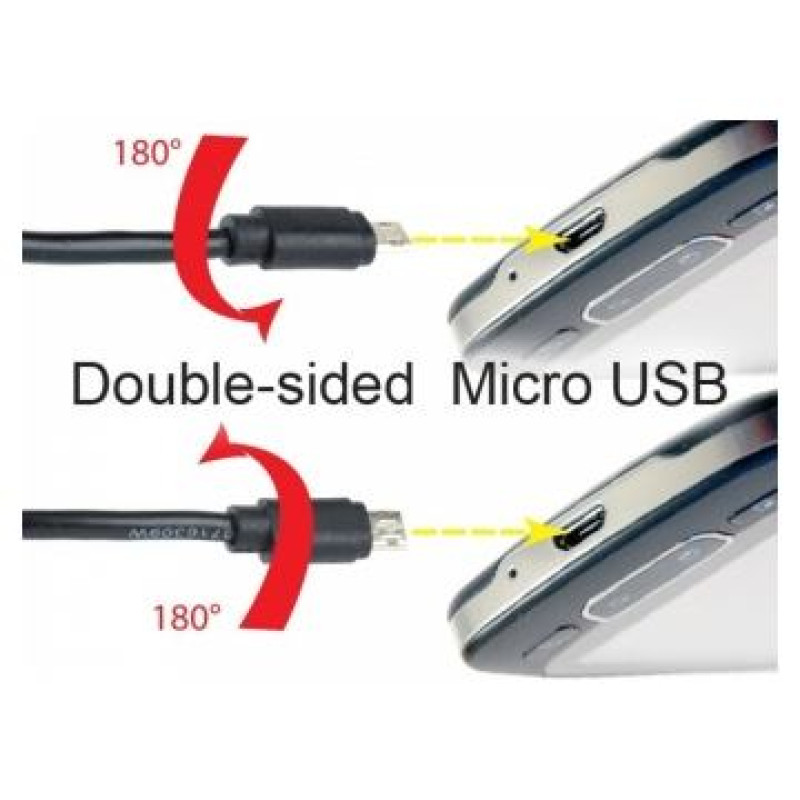 Gembird USB Male - MicroUSB Male 1.8m Double-sided