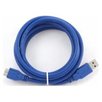 Gembird Kabelis Gembird USB Male - MicroUSB Male 3.0 3m Blue