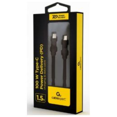 Gembird USB Type-C Male - USB Type-C Male 100W 1.5m Black