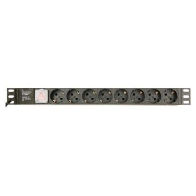 Gembird Power Distribution Unit PDU 8 Schuko Sockets 1U 16A 3 m