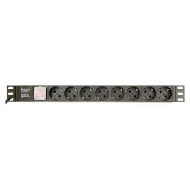 Gembird Power Distribution Unit PDU 8 Schuko Sockets 1U 16A 3 m