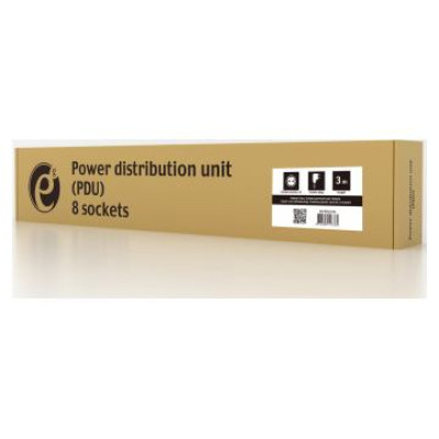 Gembird Power Distribution Unit PDU 8 Schuko Sockets 1U 16A 3 m