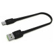 Green Cell GCmatte Ultra Charge fast Charging USB Male - USB Type-C Male Cable 25 cm