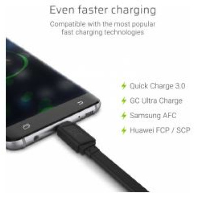 Green Cell GCmatte Ultra Charge fast Charging USB Male - USB Type-C Male Cable 25 cm