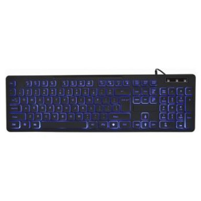 Gembird Klaviatūra Gembird 3-color Backlight Multimedia Keyboard