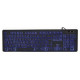 Gembird Klaviatūra Gembird 3-color Backlight Multimedia Keyboard
