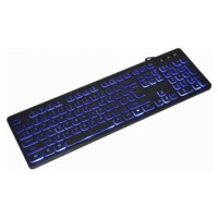 Gembird Klaviatūra Gembird 3-color Backlight Multimedia Keyboard