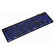 Gembird Klaviatūra Gembird 3-color Backlight Multimedia Keyboard