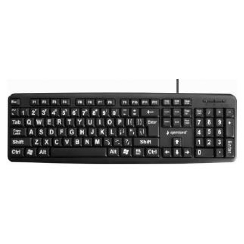 Gembird BIG letters Black