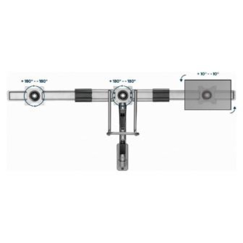 Gembird Monitora stiprinājums Gembird Wall Mounted Adjustable Monitor Arm for 3 Monitors